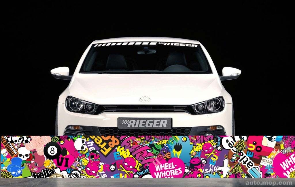 helflush实习新款风格个性风挡涂鸦风挡HF涂鸦改装车贴全彩侧裙贴