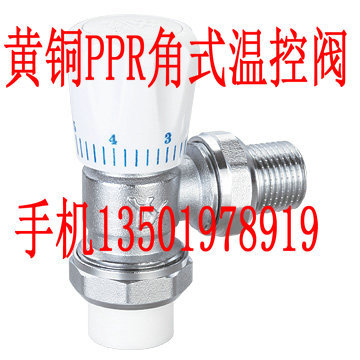 暖气片 散热器专用 黄铜PPR角式温控阀DN20 6分 五金/工具 其他阀门 原图主图