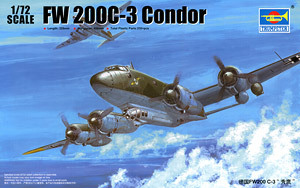 TRUMPETER/小号手 01637 福克-沃尔夫 Fw200C-3 远程反舰巡逻机