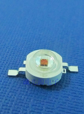 大功率LED发光二极管1W红色灯1瓦灯珠超高亮四金线价优现货