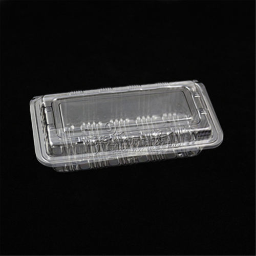 全新吸塑盒一次性透明餐盒糕点盒寿司盒西点盒长形J008 5400个/箱