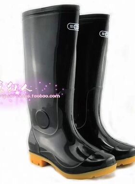 春秋劳保牛筋防水雨鞋高筒防滑