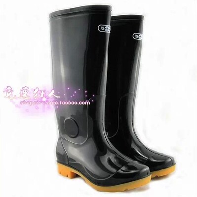 春秋劳保牛筋防水雨鞋高筒防滑