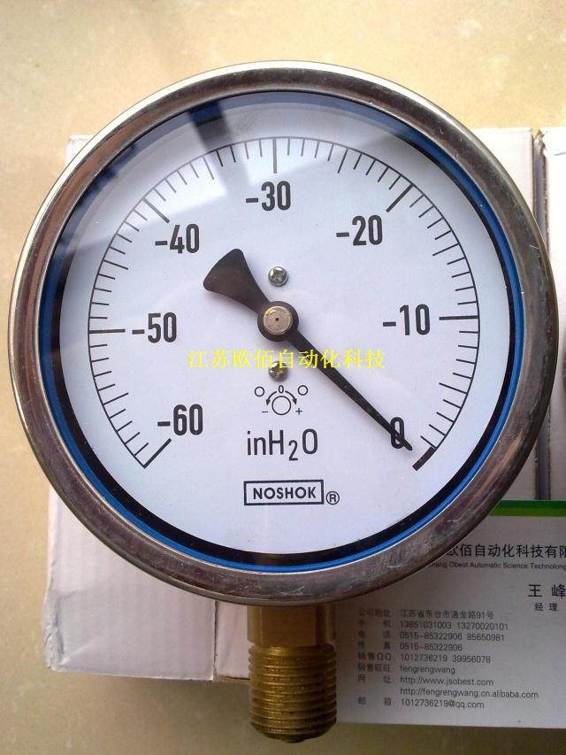 美国真空规格耐震压力表定制