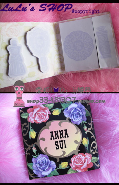 Anna Sui安娜苏2013年蔷薇花魔法蝴蝶舞蝶便签本便条本留言本