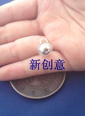 diy开口足银铃铛挂件手链