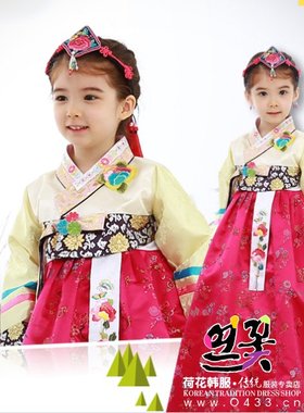 女孩舞台演出韩式女童韩国大长今朝鲜族民族服装儿童韩服H-E01531