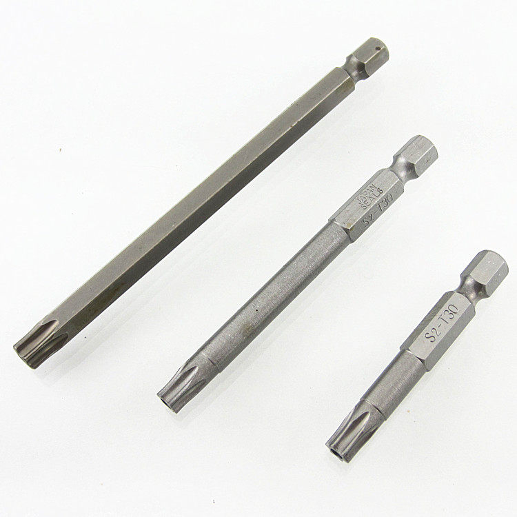 米字气动批头电动螺丝刀手电钻风批头起子强磁梅花披头