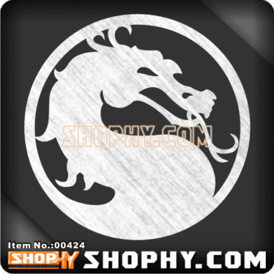 SHOPHY汽车踏板车贴纸金属色系列00424龙DRAGON