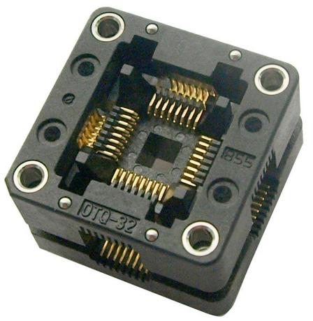 OTQ-32-0.8-003测试座 烧写座 Enplas 7*7mm 0.8mm QFP32原装正品