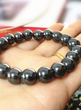 厂家直销磁性黑胆石手钏磁石手链