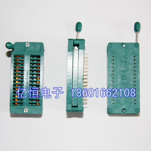 IC测试座 锁紧座 活动座 转换座 烧写座 DIP28 进口3M 镀金优质