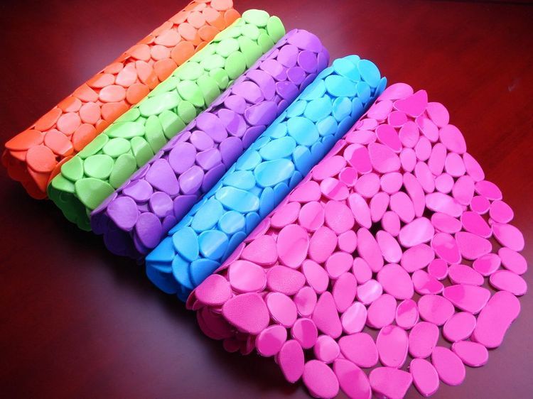 地垫浴室防滑垫鹅卵石卫浴门垫脚垫塑料PVC防滑垫吸盘