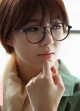 复古豹纹眼镜架原希子同款