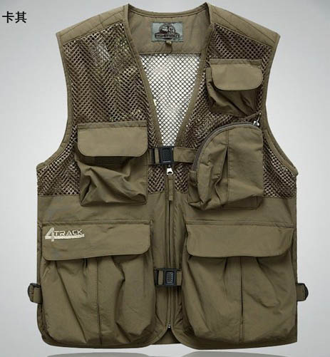 特卖多口袋夏季网眼背心速干马甲