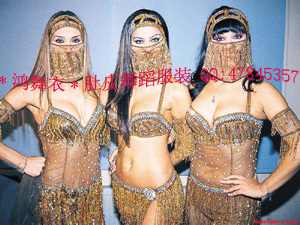 面纱 肚皮舞精品纯手头饰 鸿舞衣 饰品10