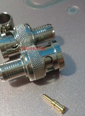 纯铜花网纹BNC-J-5冷压视频馈线头 Q9示波器监控视频RG6U馈线接头