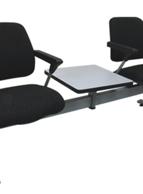 简易公共排椅会客茶几座谈桌椅带扶手一桌两椅机场等候椅排可定制