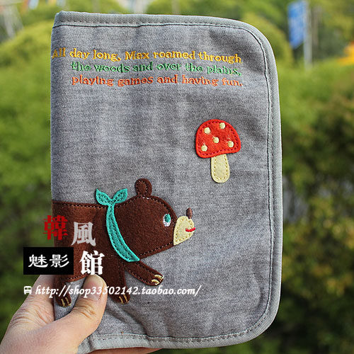 日本贴布可爱动物多功能母子手帐包‖多款选图片