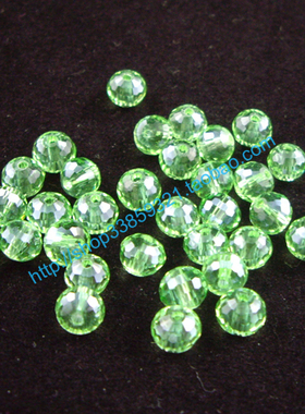 奥地利水晶 散珠 DIY 饰品配件6MM 地球珠 A级水晶绿色 1.5元10个