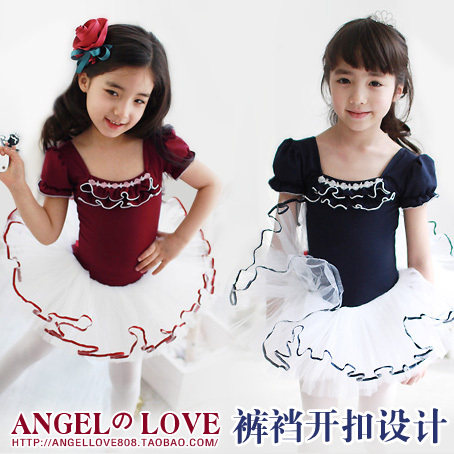 1503 偲珂莉angel love 韩版儿童芭蕾舞裙演出服 纯棉舞蹈练功服