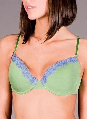 大罩杯内衣75C 80D 85D 莫代尔光面模杯文胸 有钢圈*仅有灰蓝色