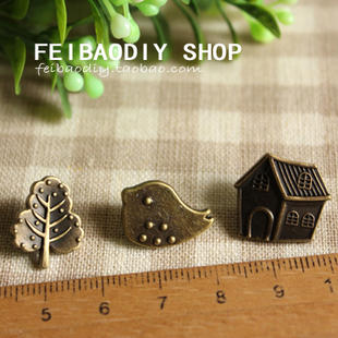 优质633号复古古铜四合扣 diy手工辅料拼布布艺配件配饰 入 3款