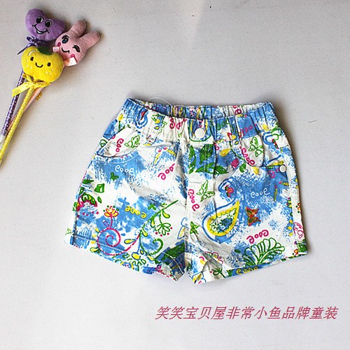 女童纯棉梭织裤子满百包邮