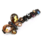 Xin Mei bow clip Clip cross rhinestone clip Clip clip hair accessories acrylic spring clip headgear