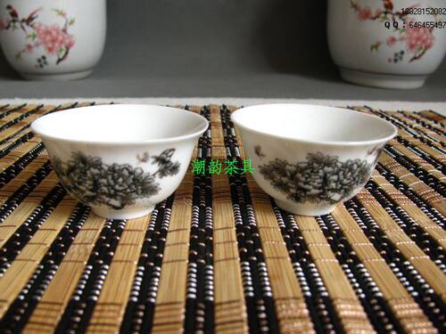 陶瓷茶杯*满园春色*茶杯 陶瓷茶具茶盘配件 每个2.5元