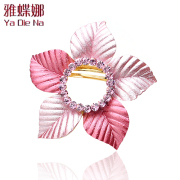 Ya na genuine rhinestone Barrette clip spring clip hair hollow clip clamp Q0890