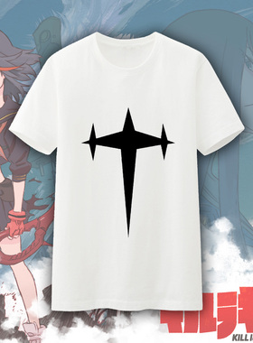 【漫驿站】斩服少女 KILL LA KILL 本能字学院 三星级白色短袖T恤