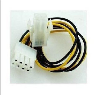 CPU供电转接线 P4转P8 4pin转8pin 4pin转8pin的电源转接线.