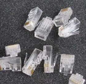 RJ45国产COB性能超好水晶头0.08元/个 便宜好用