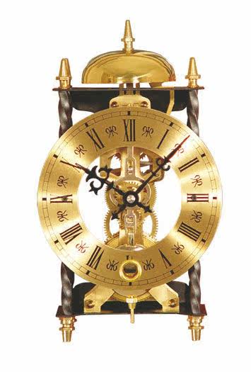 北极星透视座钟全铜机芯报时钟简约台钟机械钟t101/t102