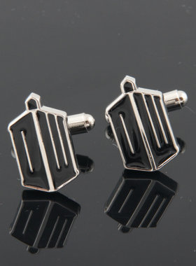 优质法式袖扣袖口袖钉 男士cufflinks 象形袖扣 神秘博士