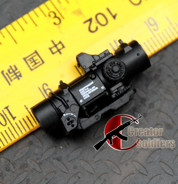 1:6 兵人 森哥重涂 SS 75游骑兵 MK18 M4 DR瞄镜 4厘米塑料模型
