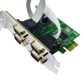 PCI-E 4串口卡PCIE RS-232四口4口9针工控扩展卡MCS9904