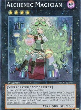 游戏王 美版 正版 - 炼金魔术师 Alchemic Magician/面闪/REDU