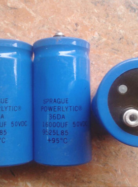 拆机思碧SPRAGUE 36DA系列 50V 16000UF 发烧滤波电容 螺丝脚电容