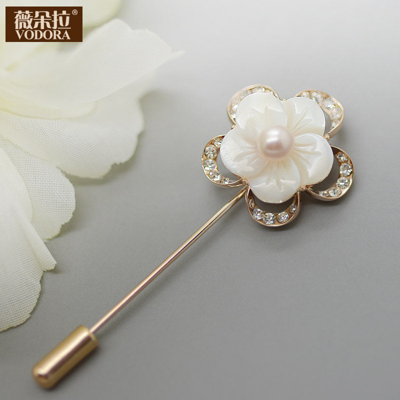 Broche femme VODORA en Nacre - Ref 1171010 Image 5