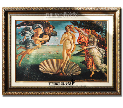 翡冷翠意大利进口馆藏名画高端复制品【波提切利 维纳斯的诞生】