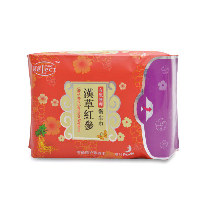 汉草红参有氧护理超强吸收卫生巾