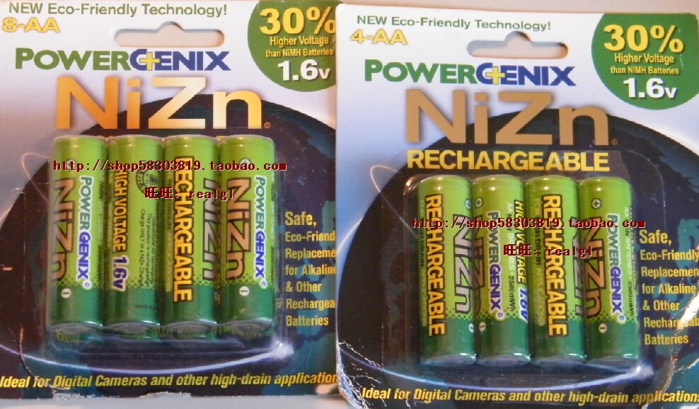 Ô×°½ø¿ÚPowerGenix NiZn1.6·üÄøÐ¿³äµçµç³Ø AA 5ºÅ Ìæ´ú¼îÐÔµç³Ø