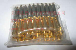 4.5mm 平头CSP PH45 6G铜探针 镀金纯铜探针测试针