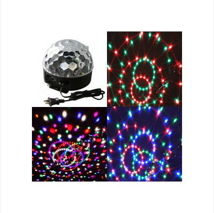 声控led六色水晶魔球灯家庭娱乐