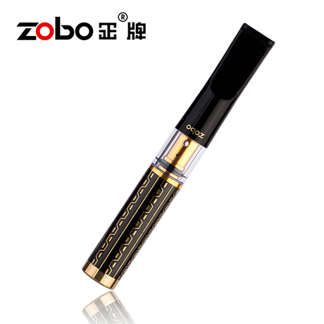 zobo正牌 七重过滤健康烟嘴 土豪金礼盒装 可清洗循环 清肺ZB-095