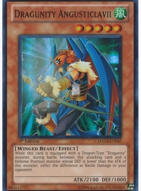 游戏王 美版 正版 - 龙骑兵团 窄带军政官/面闪/HA04