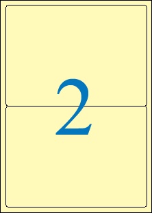 不干胶标签纸/A4标签纸/爱雷博浅黄色标签CL212Y-100张