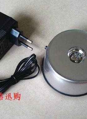 led水晶发光底座电子七彩音乐特